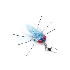 Handmade Simulation Replacement Heads Cat Toy Fly Insect Feather