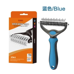 Hot Double Toothed Dog, Cat, Pet Hair Comb; Pet Grooming Device; Convenient To Carry