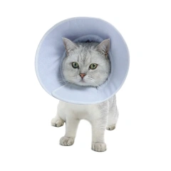 Adjustable Pet Recovery Collar Cat Cone Soft Small Dog Cone Anti-Bite Lick Wound Healing Safety Protective E-Collar