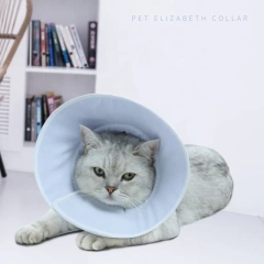 Adjustable Pet Recovery Collar Cat Cone Soft Small Dog Cone Anti-Bite Lick Wound Healing Safety Protective E-Collar