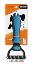 Hot Double Toothed Dog, Cat, Pet Hair Comb; Pet Grooming Device; Convenient To Carry