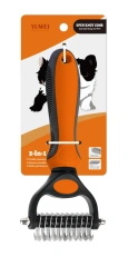 Hot Double Toothed Dog, Cat, Pet Hair Comb; Pet Grooming Device; Convenient To Carry