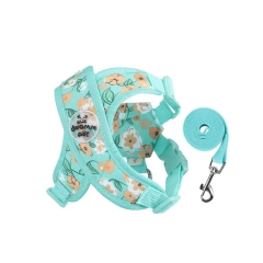 Adjustable X Shaped Dog Harness Vest Breathable Escape-Proof Puppy Leading Rope with Strap Lightweight