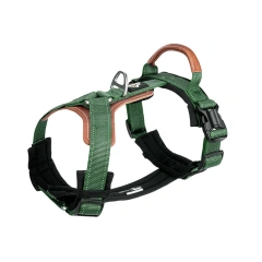 Heavy Duty No-Pull Dog Harness Adjustable Reflective Pet Training Harness with Leather Handle Golden Retriever German Shepherd