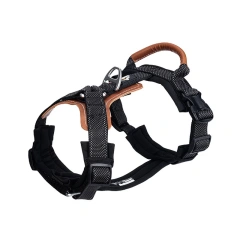 Heavy Duty No-Pull Dog Harness Adjustable Reflective Pet Training Harness with Leather Handle Golden Retriever German Shepherd