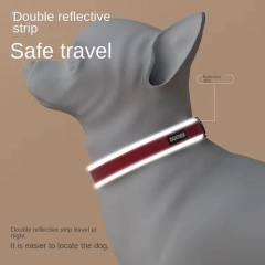Anti-Breakaway Dog Collar with Reflective Stripe Soft Padded Nylon Pet Collar Adjustable for Small Medium Large Dog Pet Supplies