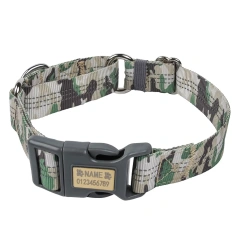 Custom Engraved Martingale Collar-Reflective Anti-Pull No-Slip Design with Breakaway Safety, Adjustable Training Collar for Dogs