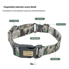 Custom Engraved Martingale Collar-Reflective Anti-Pull No-Slip Design with Breakaway Safety, Adjustable Training Collar for Dogs