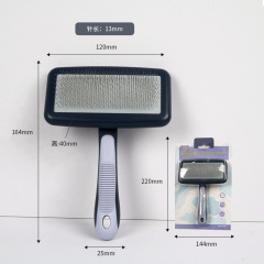 Professional Pet Grooming Comb with 135° Angled Pins, Perfect for Fluffy Hair Cats and Dogs