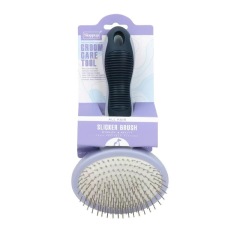 Dog Self Cleaning Slicker Brush Skin Friendly Pet Deshedding Grooming Tool Comb