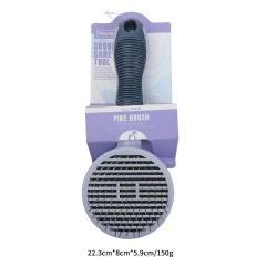 Dog Self Cleaning Slicker Brush Skin Friendly Pet Deshedding Grooming Tool Comb