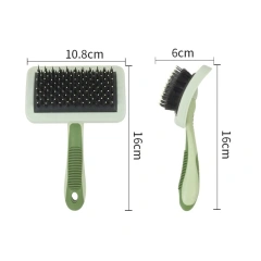 Colorful Dog Massage Brush Floating Hair Removal Effective Pet Cat Comb Comfortable Handle Hair Remover Pet Cleaning Tool