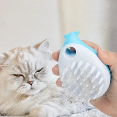 Pet Bathing Brush Soft Silicone Massager Gel Bathing Brush Bathroom Puppy Washing Massage Grooming Shower Brushes Pet Supplies