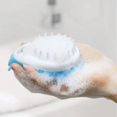 Pet Bathing Brush Soft Silicone Massager Gel Bathing Brush Bathroom Puppy Washing Massage Grooming Shower Brushes Pet Supplies