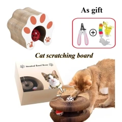 Transformable Kitty Cat Toy with Gifts Wear Resistant No Crumbs Cat Scratching Board Resistant To Scratching Post for Cats