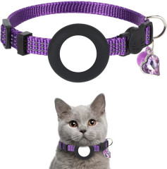 Breathable Pet Locator Nylon Collar for Airtag Adjustable