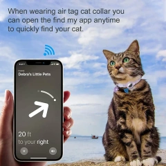 Lovely Aritag Protective Case Anti-Lost Cat Collar Adjustable Kitten Collar with Bell Light Weight Puppy Necklace Pet Supplies