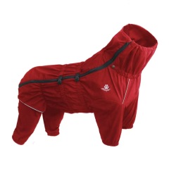 Full waterproof dog raincoat polyester dog coat breathable quick-drying