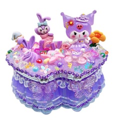 Girl's Gift Kit for Children's DIY Crafts, Desktop Organizer, Jewelry Box