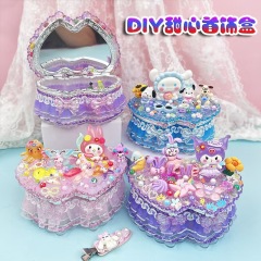 Girl's Gift Kit for Children's DIY Crafts, Desktop Organizer, Jewelry Box