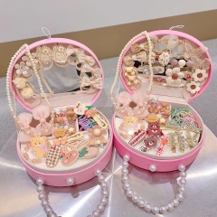 High-end children's hair accessory gift set, girls' hair accessory jewelry box
