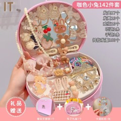 High-end children's hair accessory gift set, girls' hair accessory jewelry box