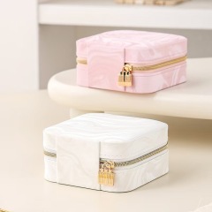 Mini Zipper Portable Jewelry Box for Rings and Necklaces