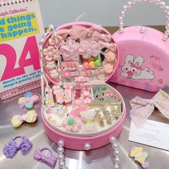 High-end children's hair accessory gift set, girls' hair accessory jewelry box