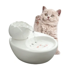 ZMaker 1L陶瓷狗饮水机定制宠物自动碗猫水喷泉