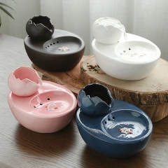 ZMaker 1L陶瓷狗饮水机定制宠物自动碗猫水喷泉