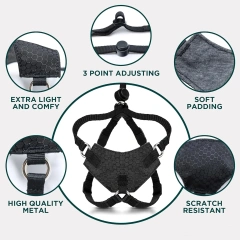 Escape Proof Cat Harness and Leash Set, Adjustable Breathable Mesh Cat Vest Harness for Walking Kitten, Medium & Large Cats