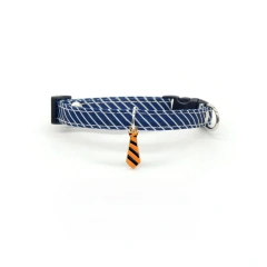 Cat Striped Bow Tie Animal Striped Collar Pet Adjustable Christmas Cat Collar Pet Collar kitten accessories