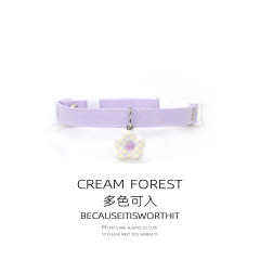 Pet Breakaway Cat Collar, Safe Cute Cotton and Linen Material Adjustable