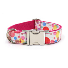 Pet dog printed collar