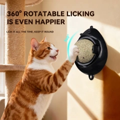 Durable Pet Toys Rotating Wall Catnip Ball Natural Plants Catnip for Cats Cat Play Molar Teeth Cleaning Mouse Catnip Toy