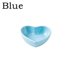 New Hamster Feeding Bowl Heart-shaped Pet Feeder Bowl Ceramic Snack Bowl Food Water Snack Feeder Hamster Food Pet Supplies Pet