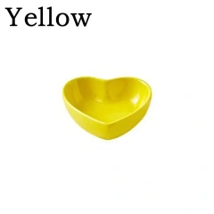 New Hamster Feeding Bowl Heart-shaped Pet Feeder Bowl Ceramic Snack Bowl Food Water Snack Feeder Hamster Food Pet Supplies Pet