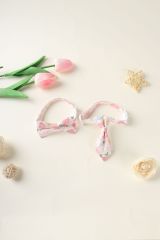New Design Cute Eco-Friendly Solid Polyester Leisure Pet Tie Cat Dog Collar