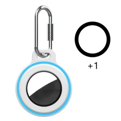 Protective Case For Apple AirTags Anti-Lost Cover With Keychain Silicone Bumper Anti-Scratch For Air Tag