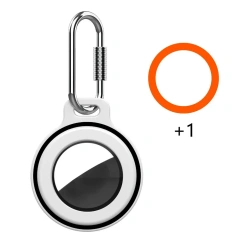 Protective Case For Apple AirTags Anti-Lost Cover With Keychain Silicone Bumper Anti-Scratch For Air Tag