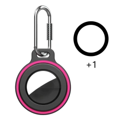 Protective Case For Apple AirTags Anti-Lost Cover With Keychain Silicone Bumper Anti-Scratch For Air Tag