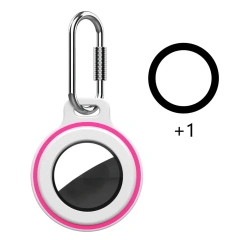 Protective Case For Apple AirTags Anti-Lost Cover With Keychain Silicone Bumper Anti-Scratch For Air Tag