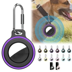 Protective Case For Apple AirTags Anti-Lost Cover With Keychain Silicone Bumper Anti-Scratch For Air Tag
