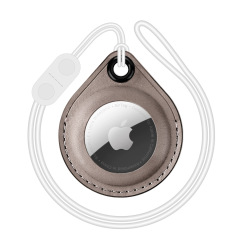 Cow Leather Protective Case For Apple AirTags Keychain Locator Cover Bag