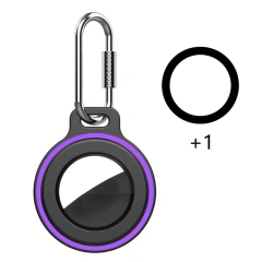 Protective Case For Apple AirTags Anti-Lost Cover With Keychain Silicone Bumper Anti-Scratch For Air Tag
