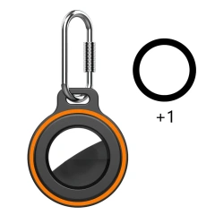 Protective Case For Apple AirTags Anti-Lost Cover With Keychain Silicone Bumper Anti-Scratch For Air Tag