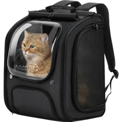 Cat Backpack Carrier, Large Space Cat Bubble Backpack, Breathable Cat Carrier, Shaded Dog Backpack Carrier, Ergonomic 3D Design