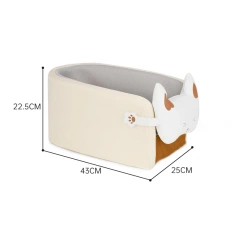 Portable Cat Dog Bed Travel Car Safety Pet Seat Center Console Dog Car Seat Bed for Small Dogs