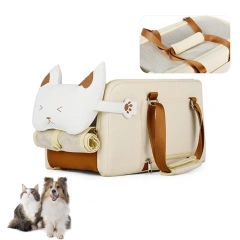 Portable Cat Dog Bed Travel Car Safety Pet Seat Center Console Dog Car Seat Bed for Small Dogs