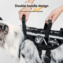 Hot Seller Tactical Dog Harness Vest Outdoor Large and Medium Dog Leash With Adjustable Chest Strap Hiking and Walking for Dogs